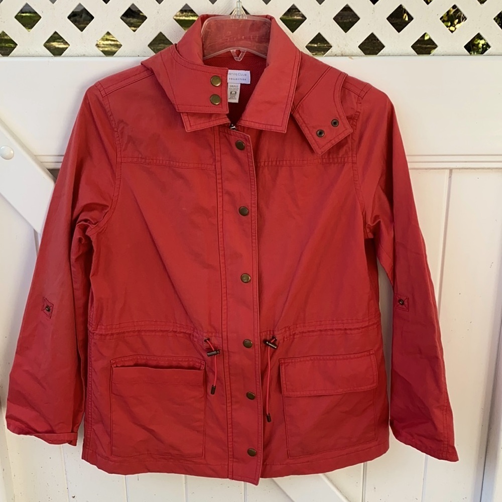 charter club pink jacket size: S